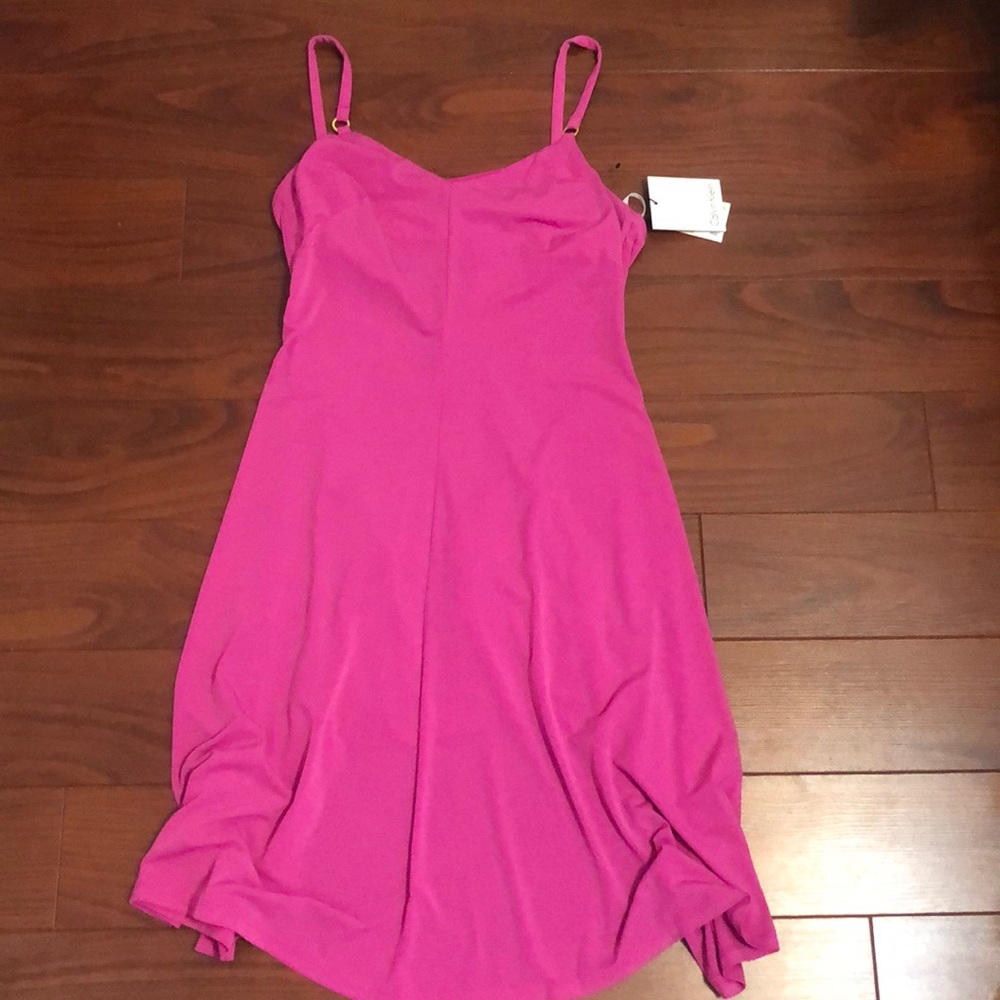 Flowy, Hot pink Calvin Klein dress